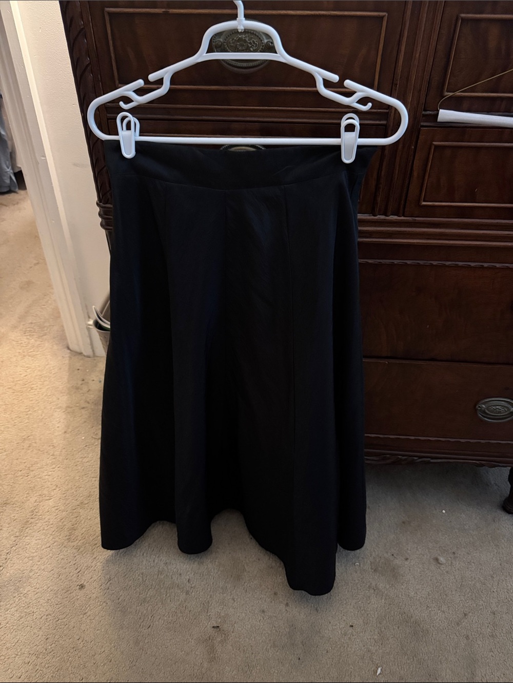 Classic Black A-Line Women's Skirt